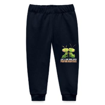 Praying mantises Praying mantis - Baby Organic Sweatpants by Stanley/Stella - navy - Front