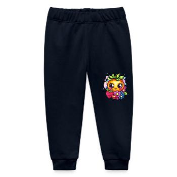 Fruchtiges Sommergesicht - Baby Organic Jogginghose Baby Tumbler von Stanley/Stella - Navy - Vorne
