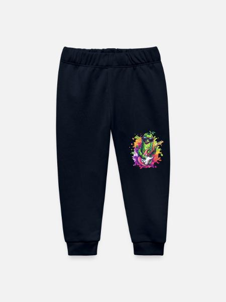 Rockige Gitarre-Gurke - Baby Organic Jogginghose Baby Tumbler von Stanley/Stella - Navy