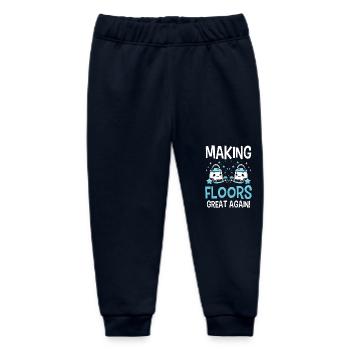Cleaning Lover Cleaner - Baby Organic Sweatpants by Stanley/Stella - navy - Front