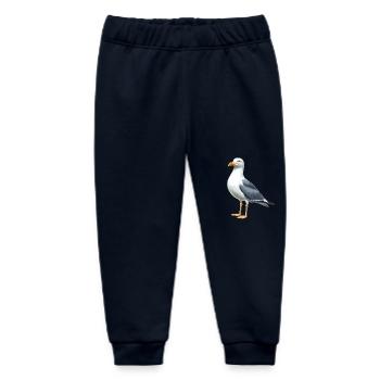 Seagulls Seagull - Baby Organic Sweatpants by Stanley/Stella - navy - Front