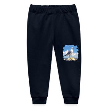 Seagulls Seagull - Baby Organic Sweatpants by Stanley/Stella - navy - Front