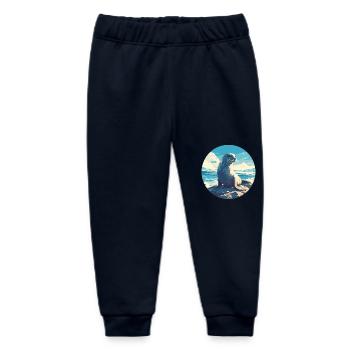 Seals, Seal - Baby Organic Sweatpants by Stanley/Stella - navy - Front