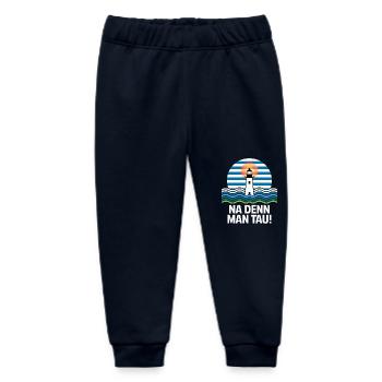 Na Denn Man Tau Leuchtturm Maritim Motiv - Baby Organic Jogginghose Baby Tumbler von Stanley/Stella - Navy - Vorne