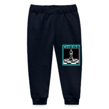 Chess King Chess - Baby Organic Sweatpants by Stanley/Stella - navy - Front