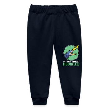 Nasal Moray Eel Ghost Moray - Baby Organic Sweatpants by Stanley/Stella - navy - Front