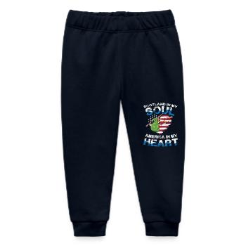 Schottland In Meiner Seele Amerika In Meinem - Baby Organic Jogginghose Baby Tumbler von Stanley/Stella - Navy - Vorne