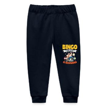 Bingo Where Yelling In Public Is Rewarded - Baby Organic Sweatpants by Stanley/Stella - navy - Front
