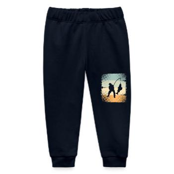 Angling - Baby Organic Sweatpants by Stanley/Stella - navy - Front
