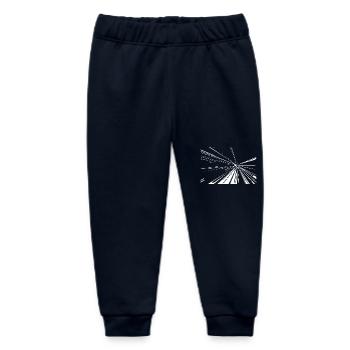 Vector Lines Splash - Baby Organic Sweatpants by Stanley/Stella - navy - Front