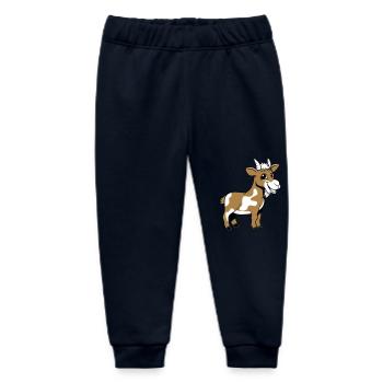 Ziege meckern lächeln - Baby Organic Jogginghose Baby Tumbler von Stanley/Stella - Navy - Vorne