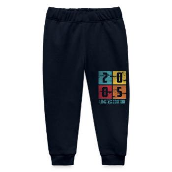 Limited Edition 2005 18. Geburtstag in 2023 Retro - Baby Organic Jogginghose Baby Tumbler von Stanley/Stella - Navy - Vorne