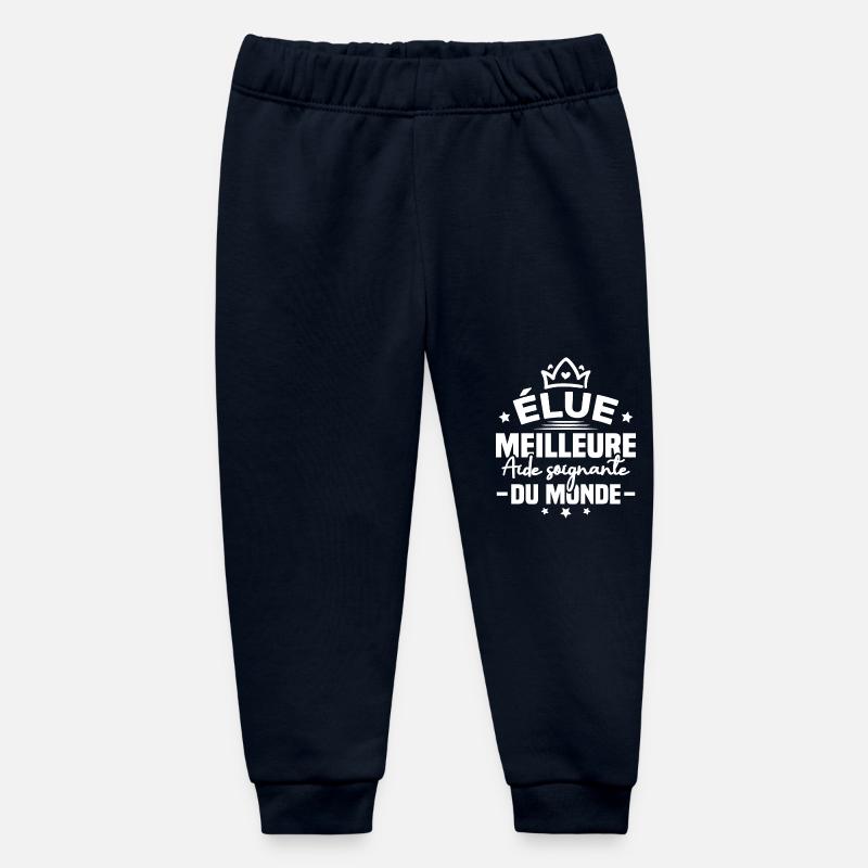 Élue meilleure aide soignante du monde - Pantalon de jogging bébé bio Stanley/Stella - marine