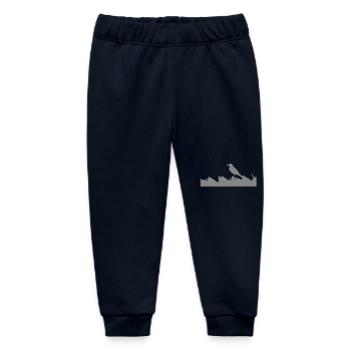 Superpower: Wagtail - Baby Organic Sweatpants by Stanley/Stella - navy - Front