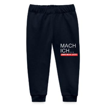 "I'll do it.. But not now" - Baby Organic Sweatpants by Stanley/Stella - navy - Front