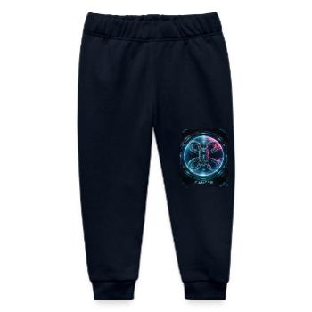Sternzeichen Krebs in der Cyberpunk-Ära Zukunft - Baby Organic Jogginghose Baby Tumbler von Stanley/Stella - Navy - Vorne
