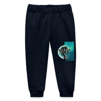 Moon - Baby Organic Sweatpants by Stanley/Stella - navy - Front