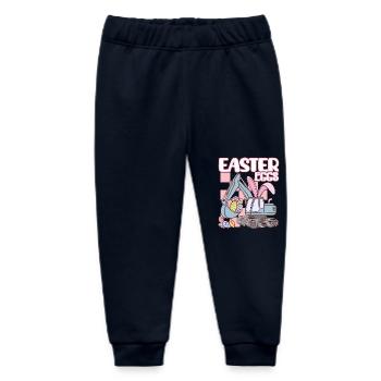 Easter eggs - Baby Organic Sweatpants by Stanley/Stella - navy - Front
