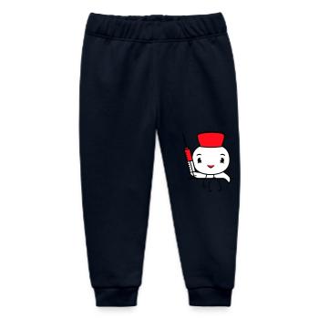 Duck Nurse Doctor Syringe Hospital Cute - Baby Organic Sweatpants by Stanley/Stella - navy - Front