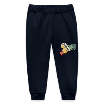 Retro Sachsen Gruss - Baby Organic Jogginghose Baby Tumbler von Stanley/Stella - Navy - Vorne