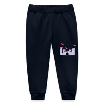 castle - Baby Organic Sweatpants by Stanley/Stella - navy - Front