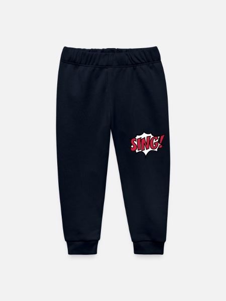 sing - Baby Organic Sweatpants by Stanley/Stella - navy