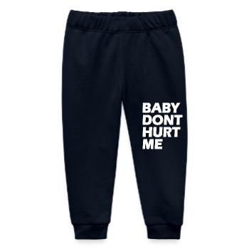 Baby dont hurt me - Baby Organic Sweatpants by Stanley/Stella - navy - Front
