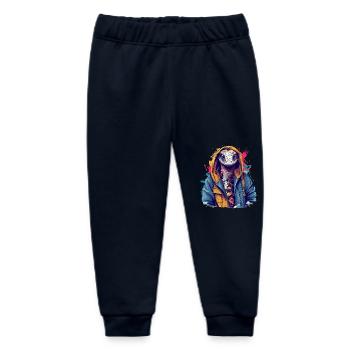 Schlange auf der Straße | Stadtschlange - Baby Organic Jogginghose Baby Tumbler von Stanley/Stella - Navy - Vorne