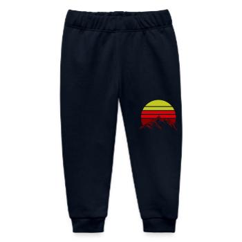 Mountains Mountains - Baby Organic Sweatpants by Stanley/Stella - navy - Front
