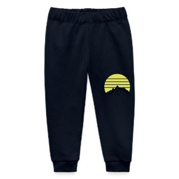 Mountains Mountains Mountains 1 - Baby Organic Sweatpants by Stanley/Stella - navy - Front