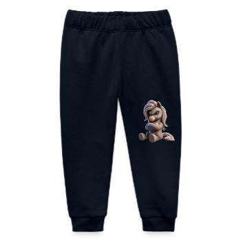Pony grim 1 - Baby Organic Sweatpants by Stanley/Stella - navy - Front
