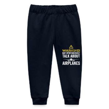 Lustige Flugzeug T-Shirts Männer Frauen Flugzeug Flieger Pilot - Baby Organic Jogginghose Baby Tumbler von Stanley/Stella - Navy - Vorne