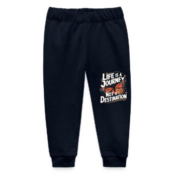 Butterfly Monarch Butterfly Colorful Butterflies - Baby Organic Sweatpants by Stanley/Stella - navy - Front