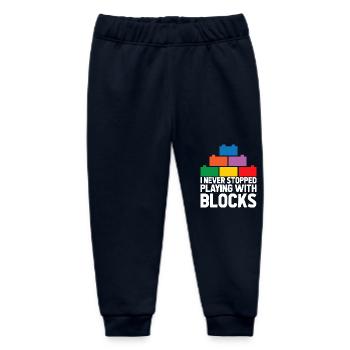 Brick Builder Brick Building Master Builder - Baby Organic Sweatpants by Stanley/Stella - navy - Front