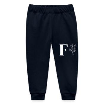 Minimalist flowers - Baby Organic Sweatpants by Stanley/Stella - navy - Front