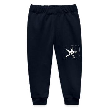 Hand Drawn Starfish - Seaside Getaway - Baby Organic Sweatpants by Stanley/Stella - navy - Front