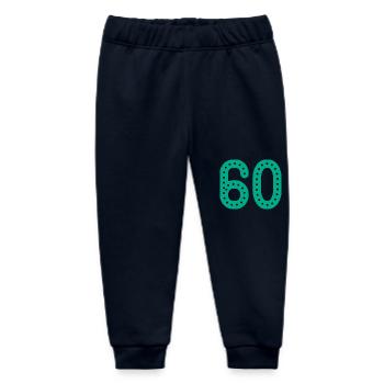 60 YEARS. 60th ANNIVERSARY. ANNIVERSARY 60 YEARS. 60 - Baby Organic Sweatpants by Stanley/Stella - navy - Front