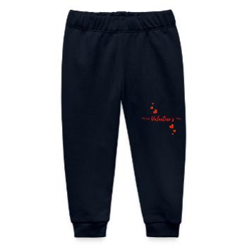 Happy Valentine's Day - Baby Organic Sweatpants by Stanley/Stella - navy - Front