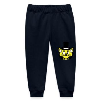 Sir Katze Gentleman Zylinder Monokel Reicher Herr - Baby Organic Jogginghose Baby Tumbler von Stanley/Stella - Navy - Vorne