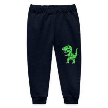 T Rex Comic - Baby Organic Jogginghose Baby Tumbler von Stanley/Stella - Navy - Vorne