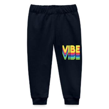 Nur gute Vibes - retro style - Baby Organic Jogginghose Baby Tumbler von Stanley/Stella - Navy - Vorne
