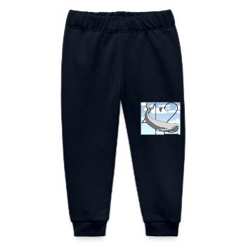 H2G2 Fan Art. Pottwal und Petunie fallen. 42 - Baby Organic Jogginghose Baby Tumbler von Stanley/Stella - Navy - Vorne