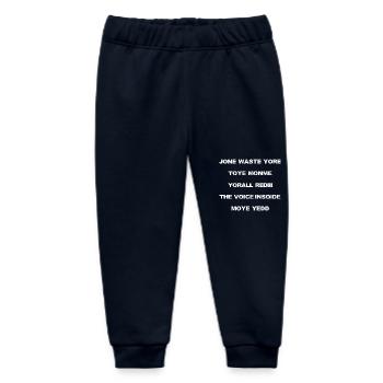 JONE WASTE YORE TOYE MONME YORALL REDIII THE VOICE - Baby Organic Sweatpants by Stanley/Stella - navy - Front