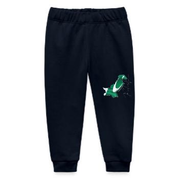 Pakistan flag in the Pakistan map EN - Baby Organic Sweatpants by Stanley/Stella - navy - Front