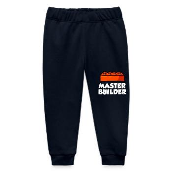 Brick Builder Toys Blocks Clamping Blocks Bricks - Baby Organic Sweatpants by Stanley/Stella - navy - Front
