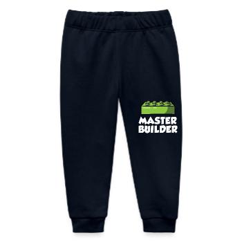 Brick Builder Brick Building Master Builder - Baby Organic Sweatpants by Stanley/Stella - navy - Front