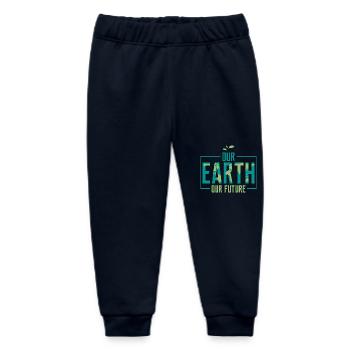 Our Earth Our Future Earth Day Environmental Plane - Baby Organic Jogginghose Baby Tumbler von Stanley/Stella - Navy - Vorne