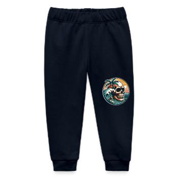 Surfen Surfer skull - Baby Organic Jogginghose Baby Tumbler von Stanley/Stella - Navy - Vorne