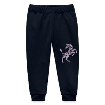 Zebra Hufe hoch Kunststück Silhouette - Baby Organic Jogginghose Baby Tumbler von Stanley/Stella - Navy - Vorne