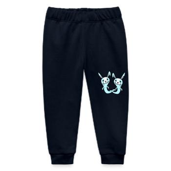2 Hasen Geist Gespenst spuken Halloween gruselig - Baby Organic Jogginghose Baby Tumbler von Stanley/Stella - Navy - Vorne